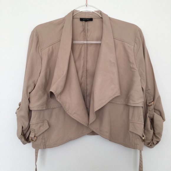 Entry Jackets & Blazers - Entry- Never Worn!  Smart Casual Tan Jacket